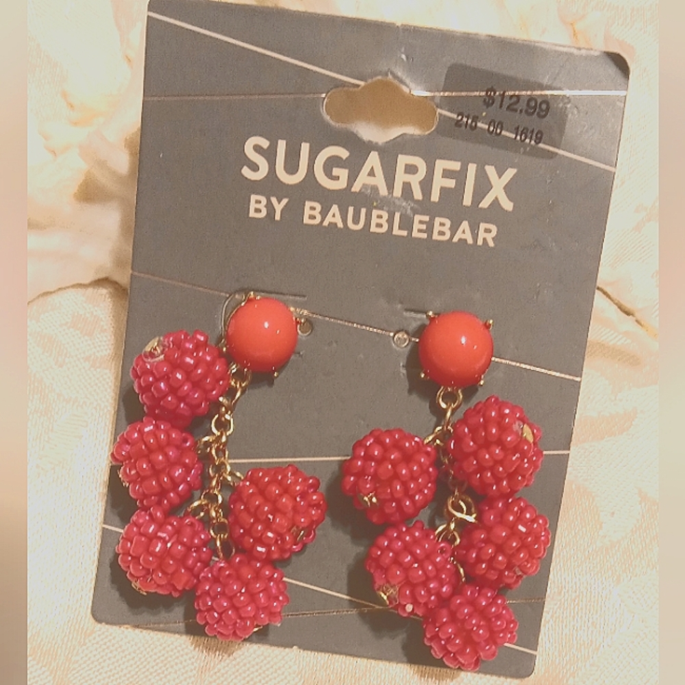 Pink Berry Earrings